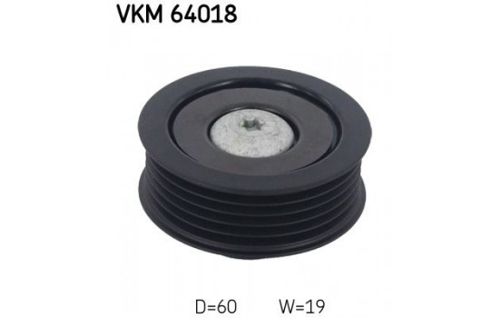 Deflection/Guide Pulley, v-ribbed belt VKM 64018 SKF