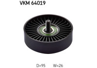 Deflection/Guide Pulley, v-ribbed belt VKM 64019 SKF