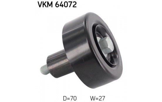 Deflection/Guide Pulley, v-ribbed belt VKM 64072 SKF