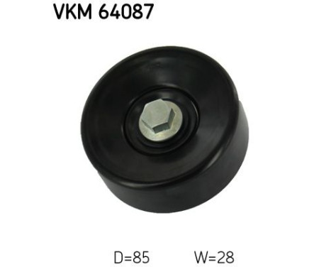 Deflection/Guide Pulley, V-ribbed belt VKM 64087 SKF