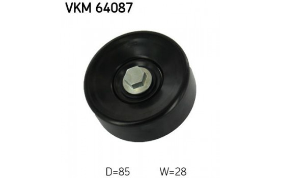 Deflection/Guide Pulley, V-ribbed belt VKM 64087 SKF