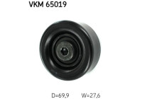 Deflection/Guide Pulley, v-ribbed belt VKM 65019 SKF