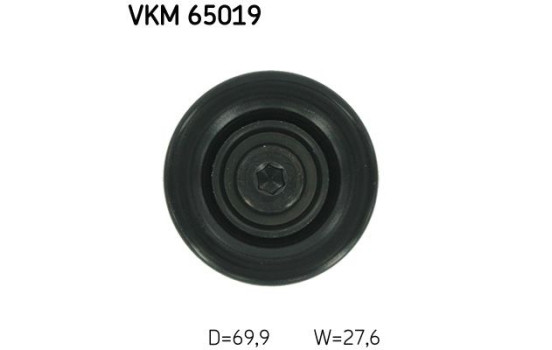 Deflection/Guide Pulley, v-ribbed belt VKM 65019 SKF, Image 2