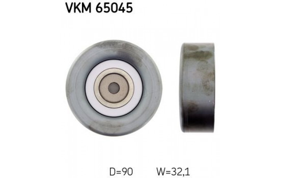 Deflection/Guide Pulley, v-ribbed belt VKM 65045 SKF