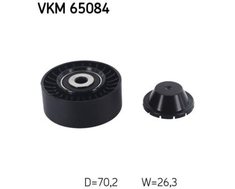 Deflection/Guide Pulley, v-ribbed belt VKM 65084 SKF