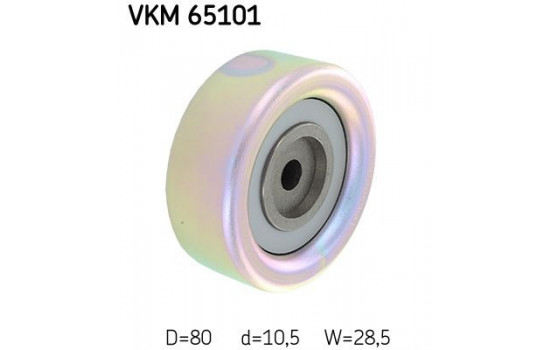 Deflection/Guide Pulley, v-ribbed belt VKM 65101 SKF