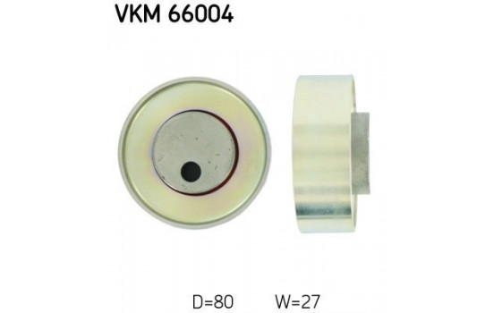 Deflection/Guide Pulley, v-ribbed belt VKM 66004 SKF