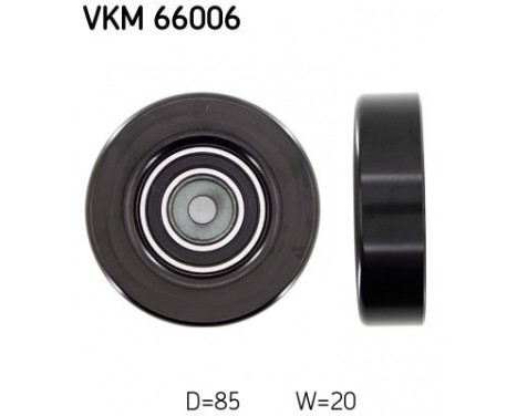 Deflection/Guide Pulley, v-ribbed belt VKM 66006 SKF