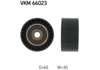 Deflection/Guide Pulley, v-ribbed belt VKM 66023 SKF
