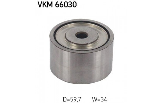 Deflection/Guide Pulley, v-ribbed belt VKM 66030 SKF