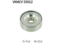 Deflection/Guide Pulley, v-ribbed belt VKMCV 55012 SKF