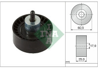 Guide pulley, timing belt 532099710 Ina