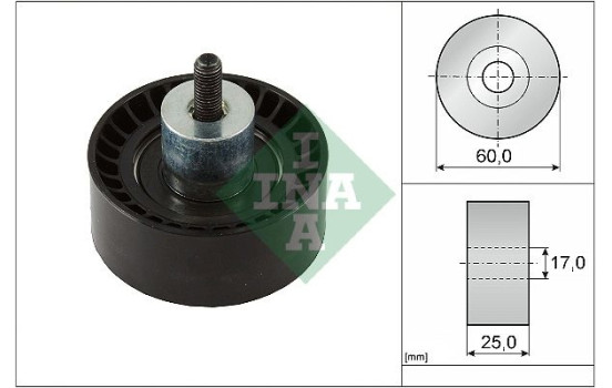 Guide pulley, timing belt 532099710 Ina