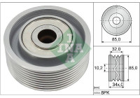Guide roller/deflection roller, Poly V-belt 532 0919 10 Ina