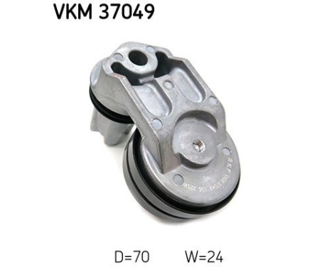 Guide roller/deflection roller, Poly V-belt VKM 37049 SKF, Image 2