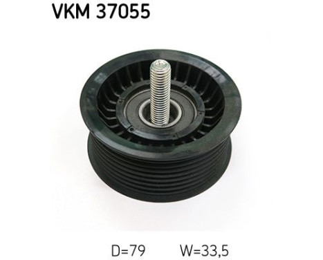 Guide roller/deflection roller, Poly V-belt VKM 37055 SKF, Image 2