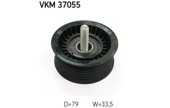 Guide roller/deflection roller, Poly V-belt VKM 37055 SKF, Image 2