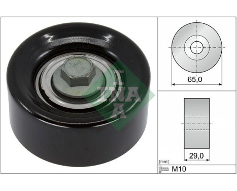 Guide roller/deflection roller, V-ribbed belt 532093610 Ina