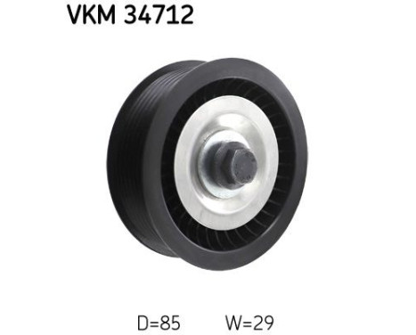 Guide roller/deflection roller, V-ribbed belt VKM 34712 SKF