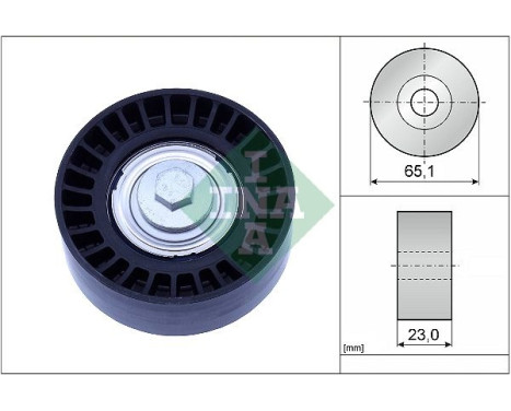 Guide roller/reversing roller, Poly V-belt 532088210 Ina