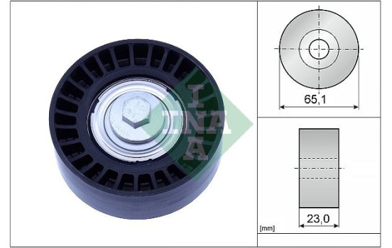 Guide roller/reversing roller, Poly V-belt 532088210 Ina