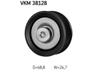 Guide roller/reversing roller, Poly V-belt VKM 38128 SKF