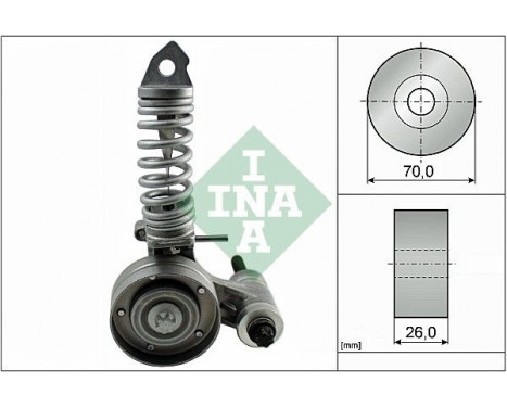 Tensioner Lever, v-ribbed belt 533008530 Ina