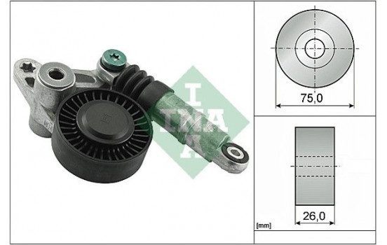 Tensioner Lever, v-ribbed belt 534 0098 10 Ina