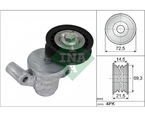 Tensioner Lever, v-ribbed belt 534 0705 10 Ina