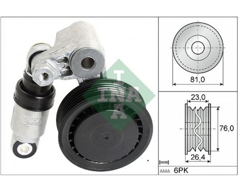 Tensioner Lever, v-ribbed belt 534001110 Ina