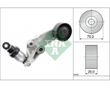 Tensioner Lever, v-ribbed belt 534001610 Ina
