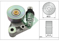 Tensioner Lever, v-ribbed belt 534002110 Ina