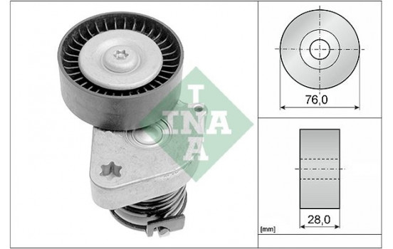 Tensioner Lever, v-ribbed belt 534008130 Ina