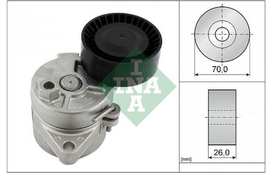 Tensioner Lever, v-ribbed belt 534010410 Ina, Image 2