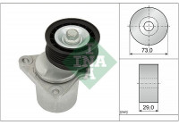 Tensioner Lever, v-ribbed belt 534012820 Ina