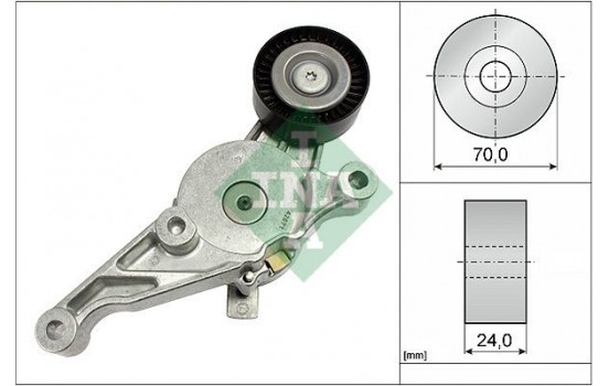 Tensioner Lever, v-ribbed belt 534015110 Ina