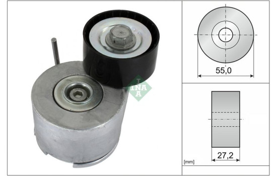 Tensioner Lever, v-ribbed belt 534018010 Ina
