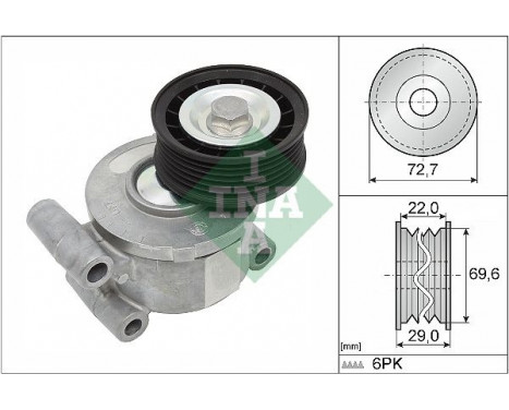 Tensioner Lever, v-ribbed belt 534024910 Ina