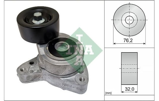 Tensioner Lever, v-ribbed belt 534028310 Ina