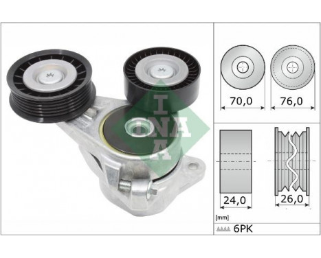 Tensioner Lever, v-ribbed belt 534030910 Ina