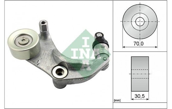 Tensioner Lever, v-ribbed belt 534031610 Ina