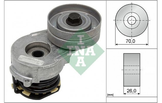 Tensioner Lever, v-ribbed belt 534032110 Ina