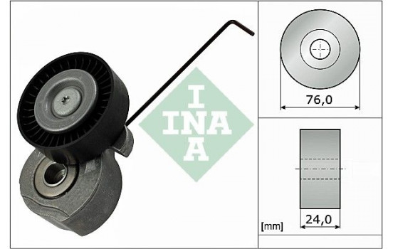 Tensioner Lever, v-ribbed belt 534032410 Ina