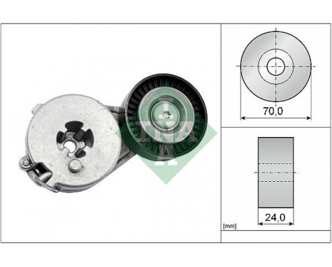 Tensioner Lever, v-ribbed belt 534033310 Ina
