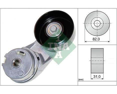 Tensioner Lever, v-ribbed belt 534037210 Ina