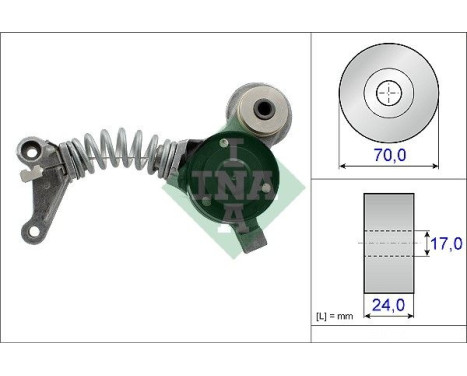 Tensioner Lever, v-ribbed belt 534041910 Ina