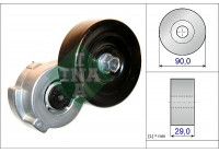 Tensioner Lever, v-ribbed belt 534042110 Ina