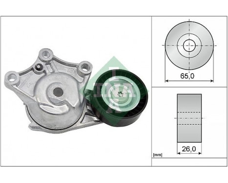 Tensioner Lever, v-ribbed belt 534042810 Ina