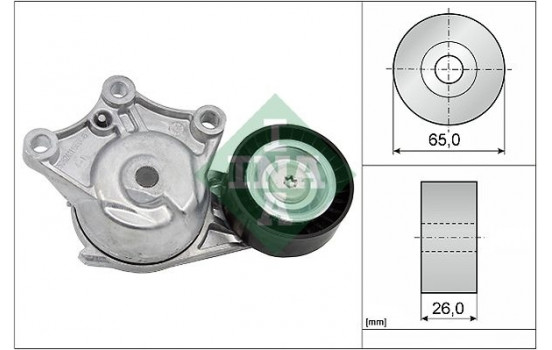 Tensioner Lever, v-ribbed belt 534042810 Ina