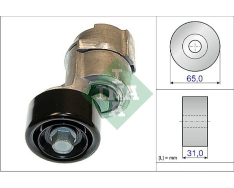 Tensioner Lever, v-ribbed belt 534043010 Ina
